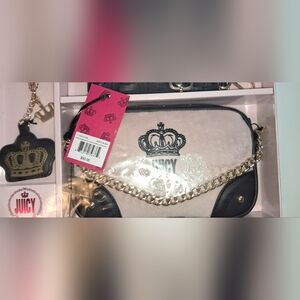 Juicy Couture Black and Cream Clutch